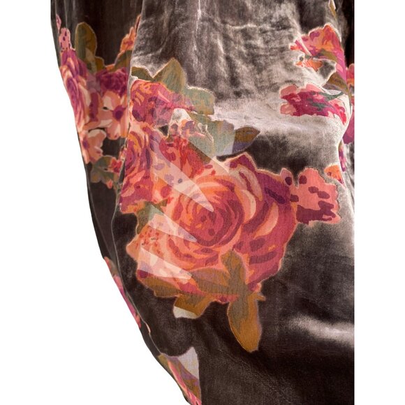 Vici Large Floral Kimono Cardigan Long Sleeve Open Front Pockets NWOT 7512 - Picture 8 of 9